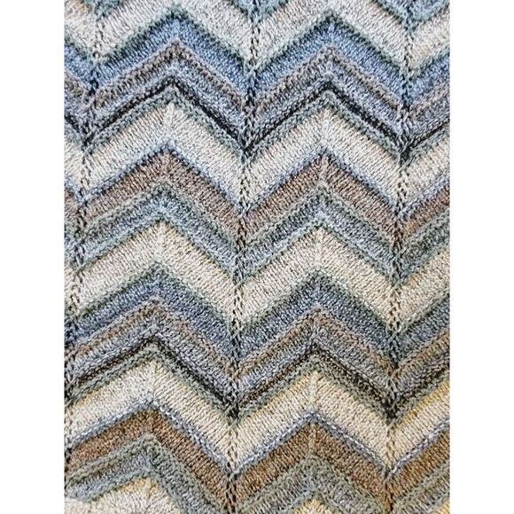 Vintage Northern Isles Sweater‎ Men's Large Geometric Hip Hop 90s Grandpa *Hole* - Picture 6 of 7